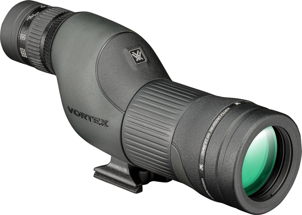 Vortex Crossfire HD 12-36x50 straight front view for sharp distant viewing
