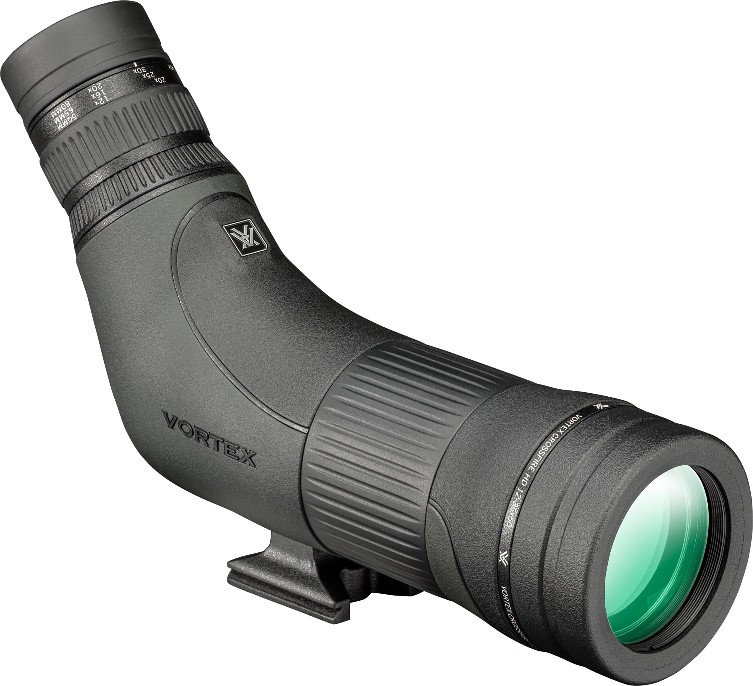 Vortex Crossfire HD spotting scope angled body for rugged field use