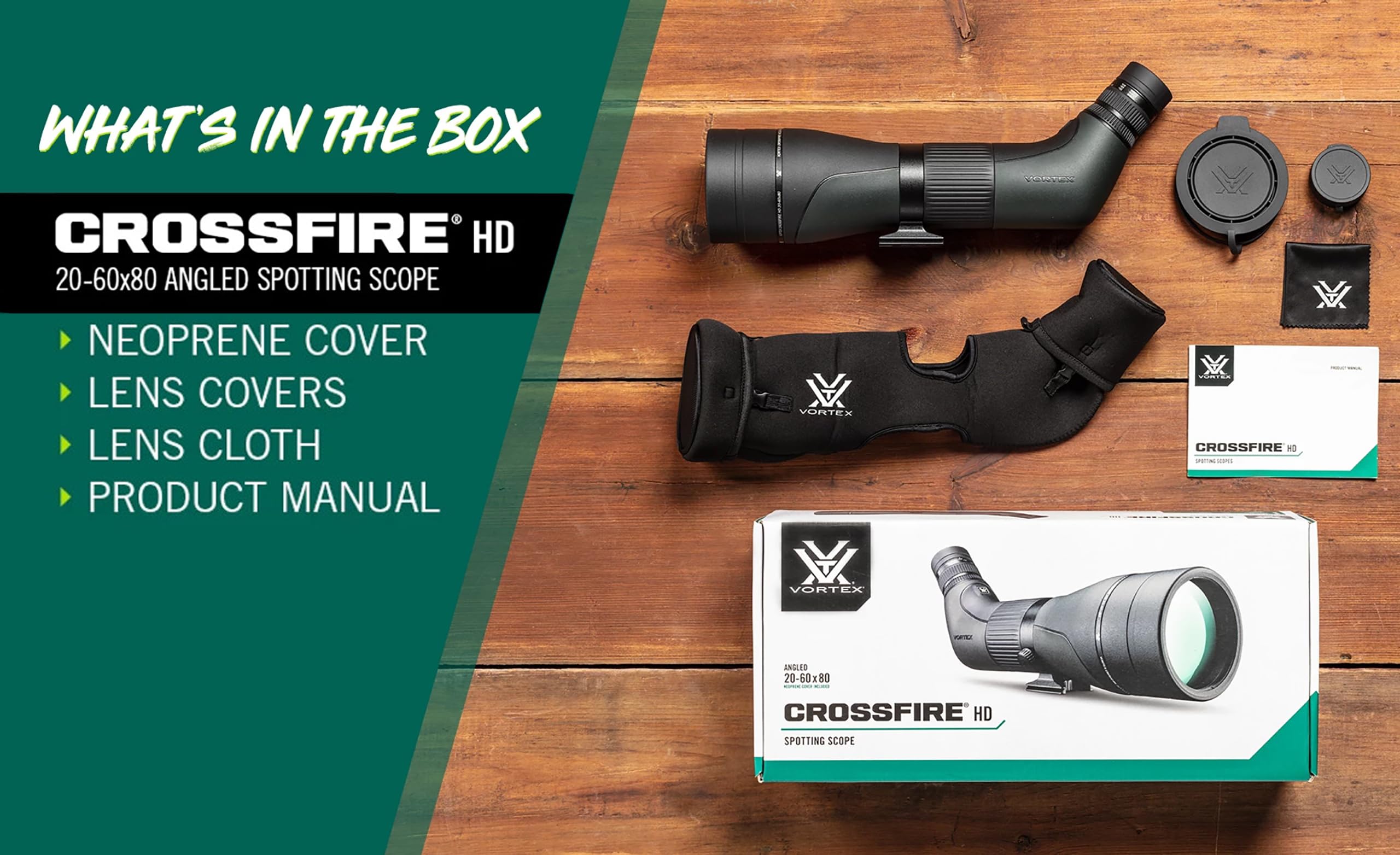 Vortex Crossfire HD rugged rubber armor on angled scope enhancing durability and grip