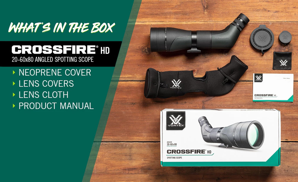 Vortex Crossfire HD rugged rubber armor on angled scope enhancing durability and grip