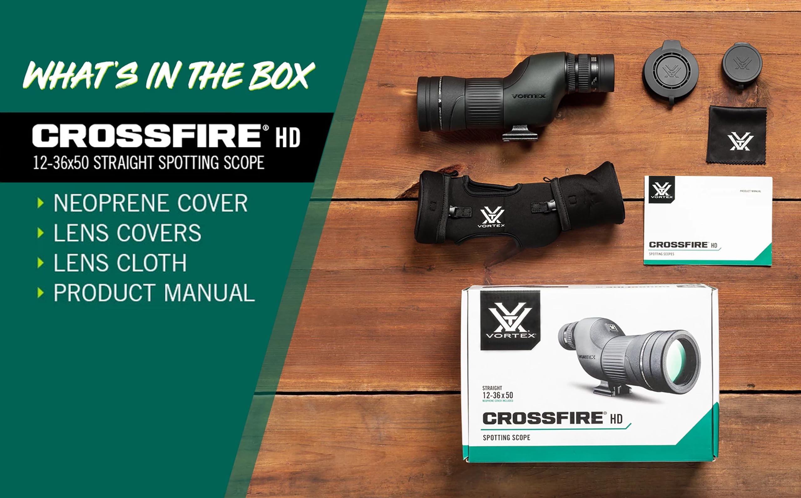 Vortex Crossfire HD nitrogen-purged seals keep scope waterproof and fogproof
