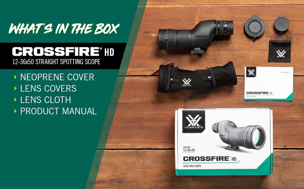 Vortex Crossfire HD nitrogen-purged seals keep scope waterproof and fogproof