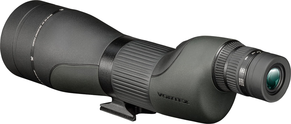 Vortex Crossfire HD spotting scope wide field of view for quick scanning.
