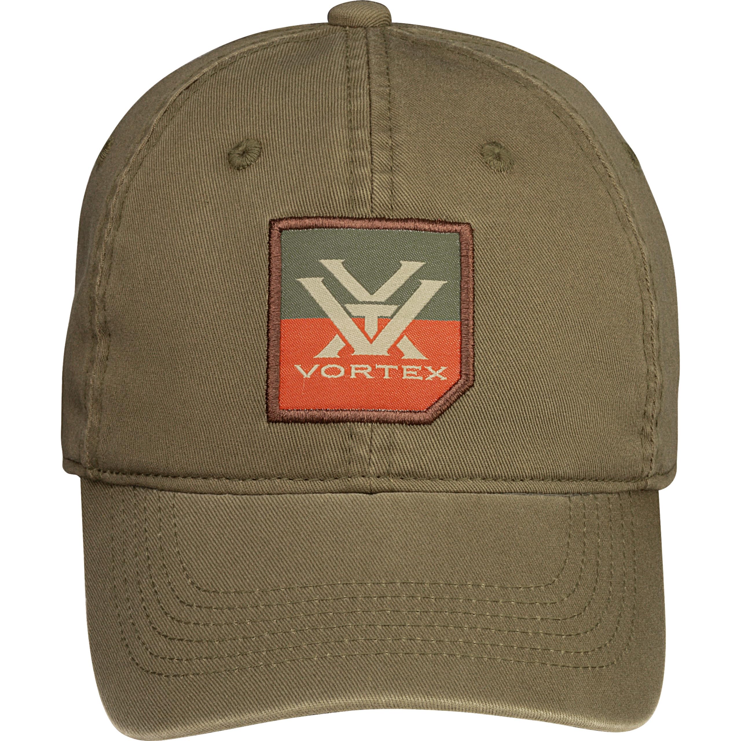Side view of Vortex Cut Back Twill Cap showing adjustable buckle