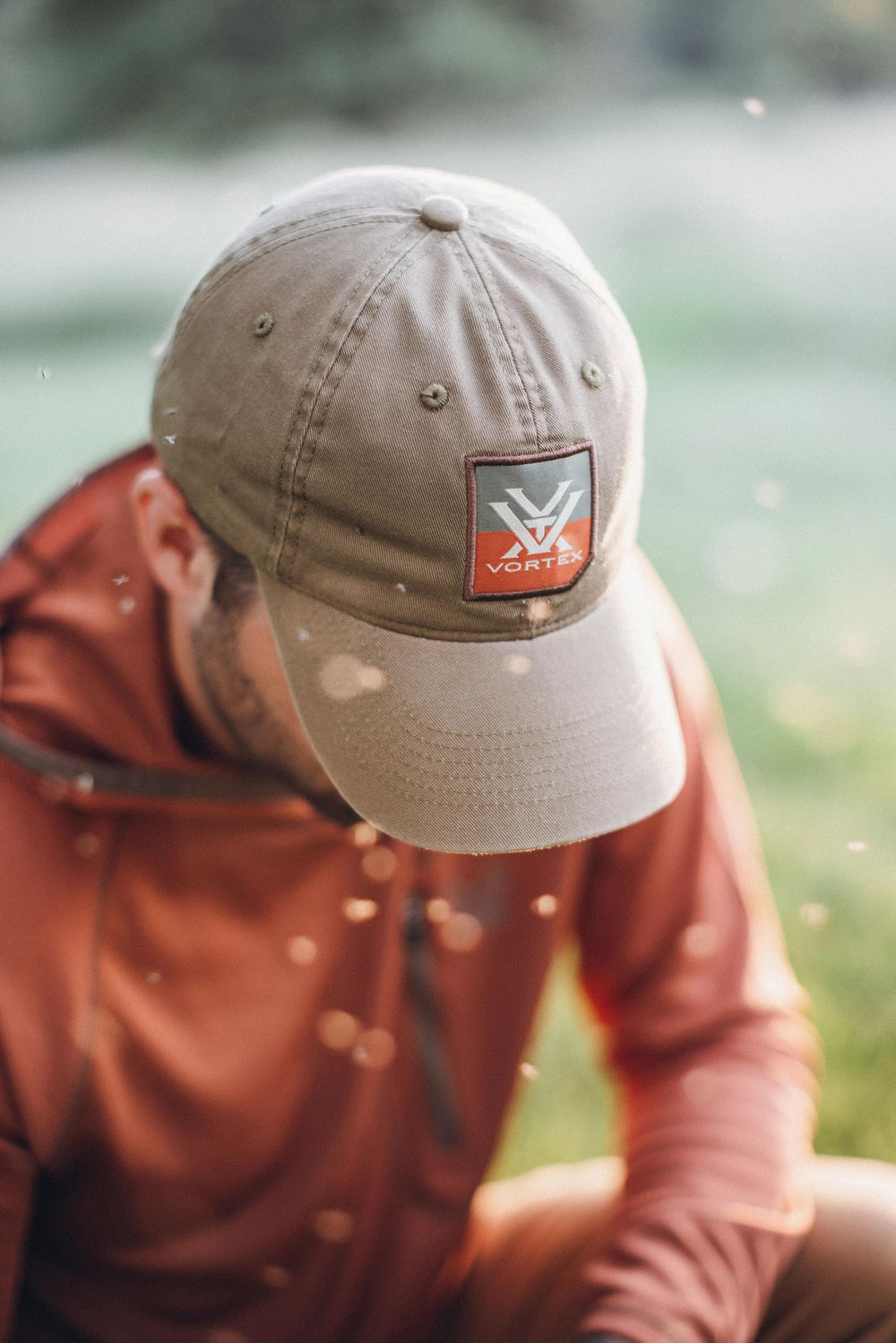 Vortex Nation pride emblem on the cap