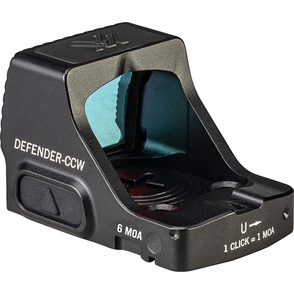 Vortex Defender-CCW front face textured grip aids racking.
