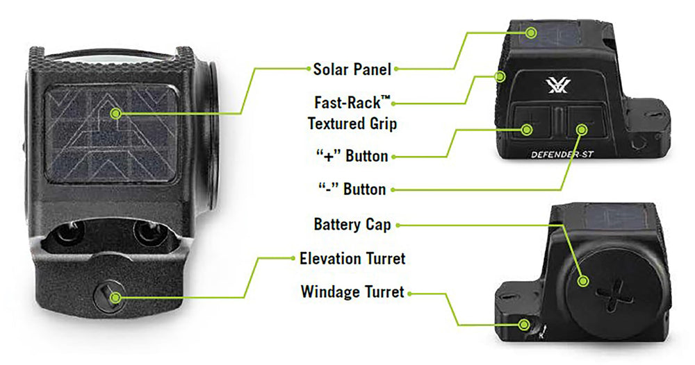 Vortex Defender-ST 7075 aluminum housing offers durable, weather-resistant protection.