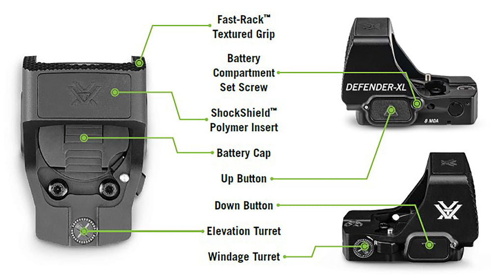 Vortex Defender-XL ArmorTek coating protects the lens from scratches and moisture.