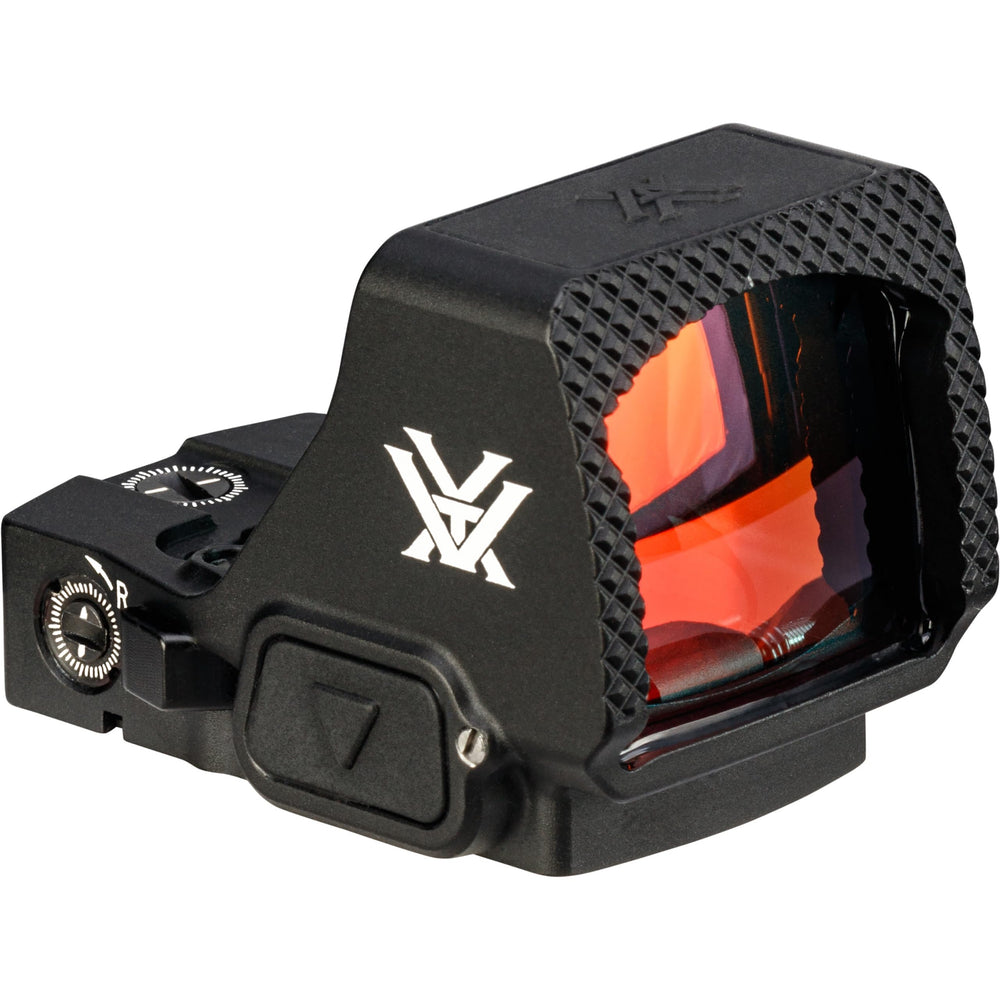 Vortex Defender-XL top-loaded CR2032 battery for convenient field changes.
