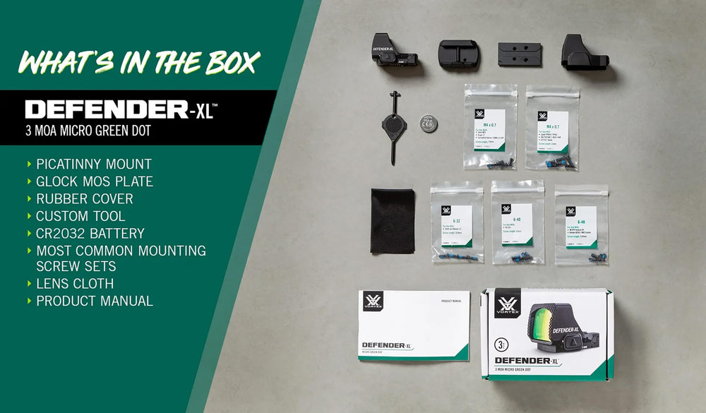 Vortex Defender-XL VIP Warranty emphasizes lifetime repair or replacement