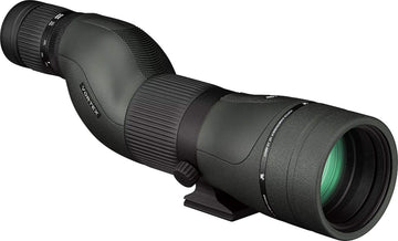 Vortex Diamondback HD spotting scope body shows a streamlined field-ready profile.