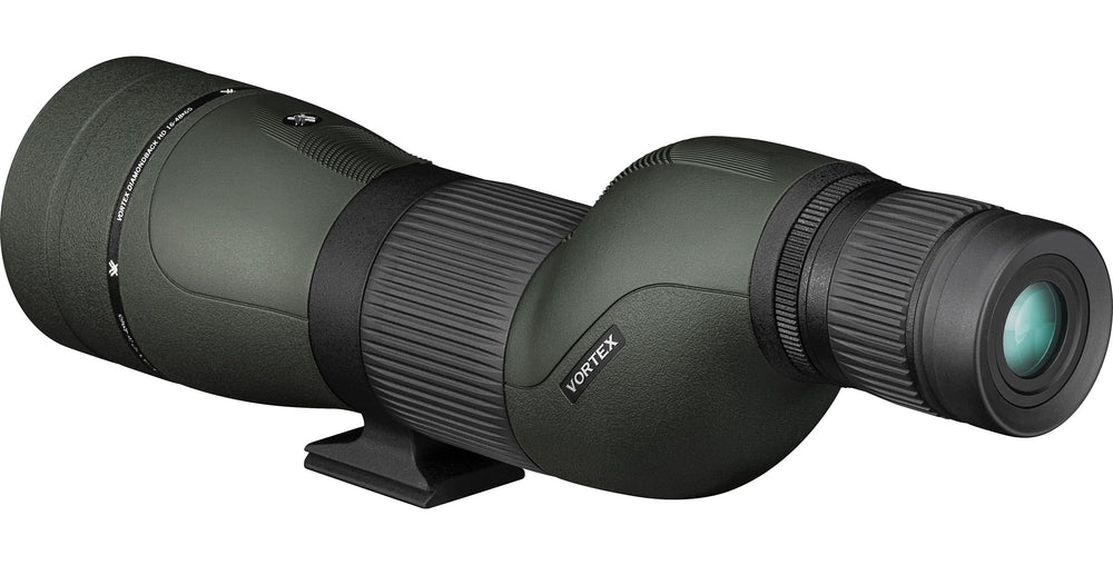 Vortex Diamondback HD eyecups adjust for glasses wearers during long viewing.