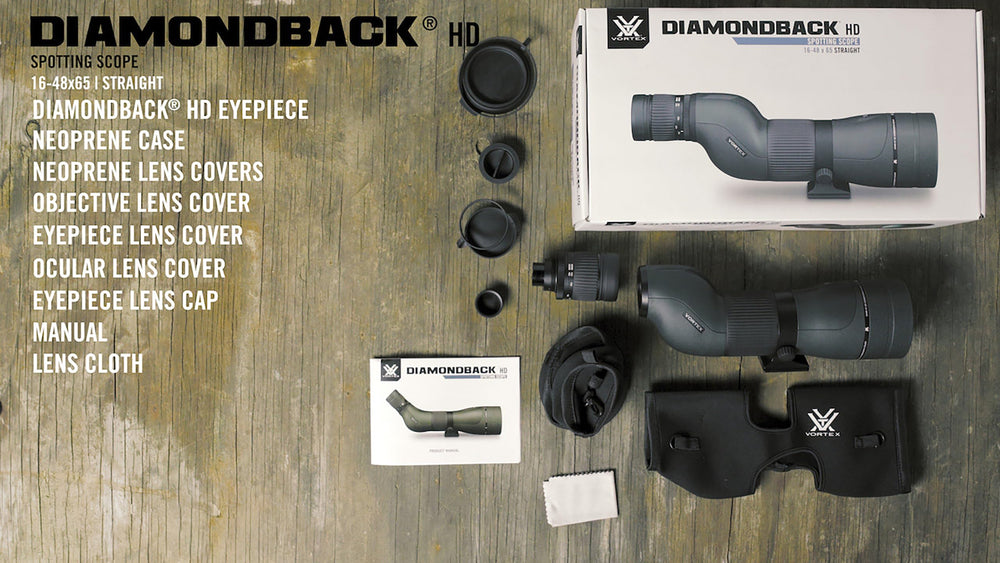 Vortex Diamondback HD waterproof and fogproof for challenging field conditions.