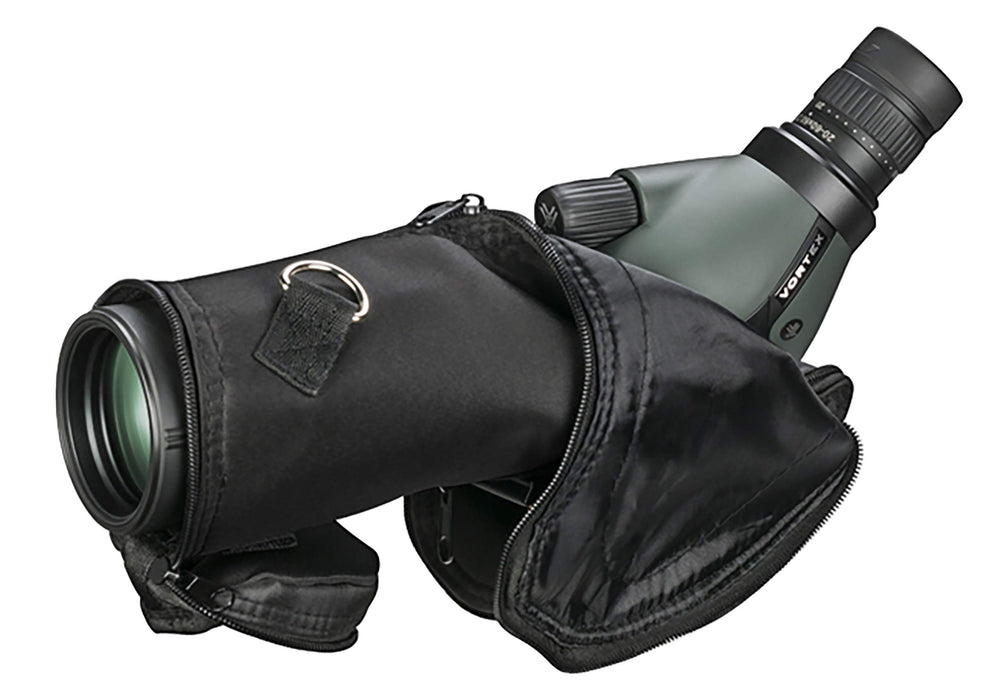 Vortex Diamondback angled rugged rubber armor enhances grip during tough field use.