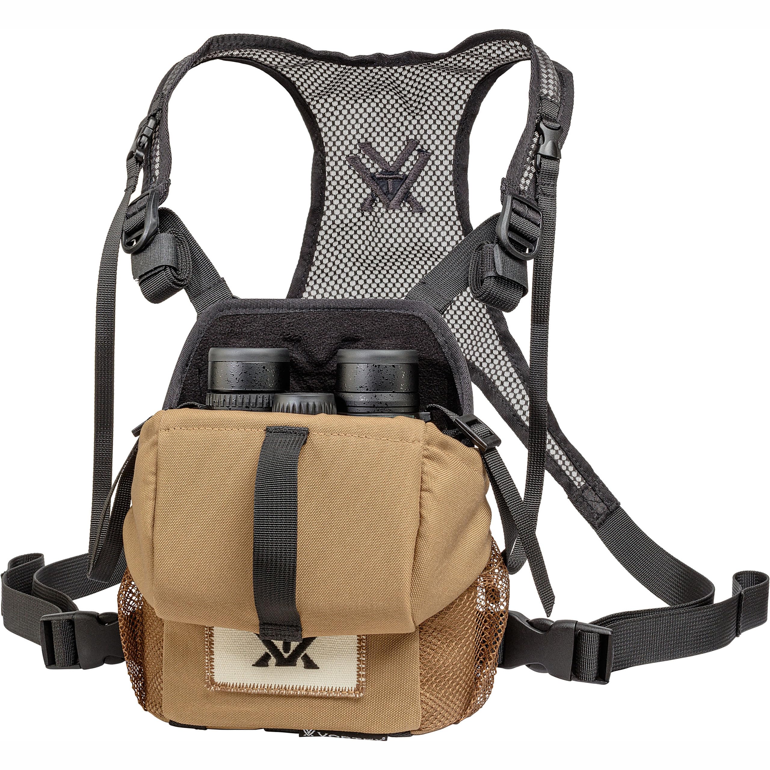 Vortex GlassPak Large side view highlights secure fit during active treks