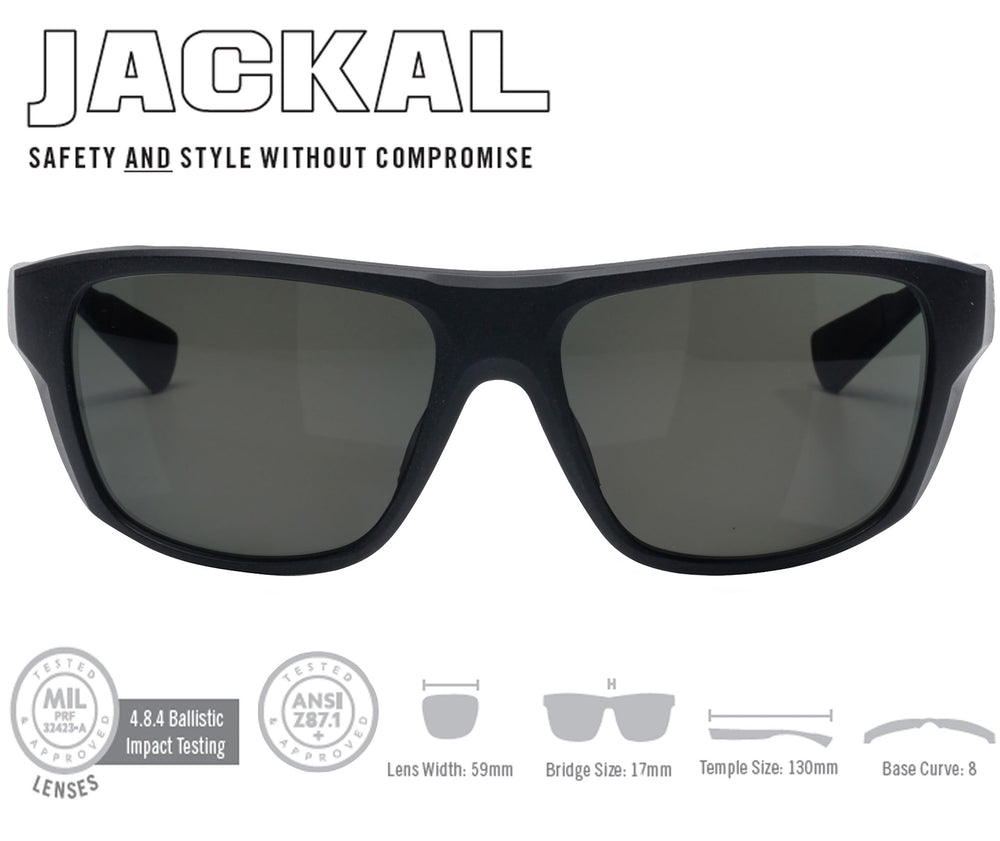 Vortex Jackal side view, polarized lenses for accurate color perception and reflections control