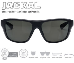 Vortex Jackal side view, polarized lenses for accurate color perception and reflections control