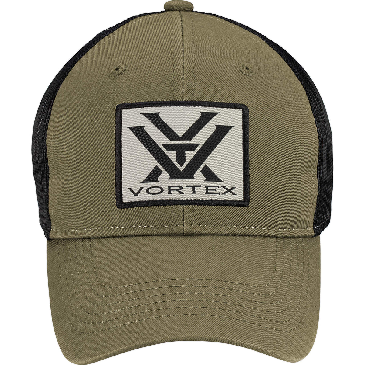 Vortex Optics Patch Logo Hats Olive front view