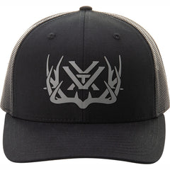 Vortex Optics Silicone Weld Full Tine Mesh Snap Back Cap Black - front view