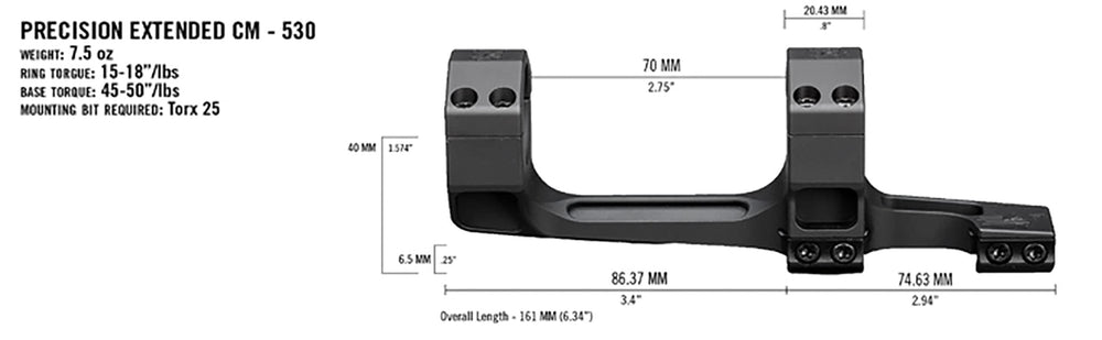 Vortex Optics 30mm mount supports versatile field mounting across rifles.