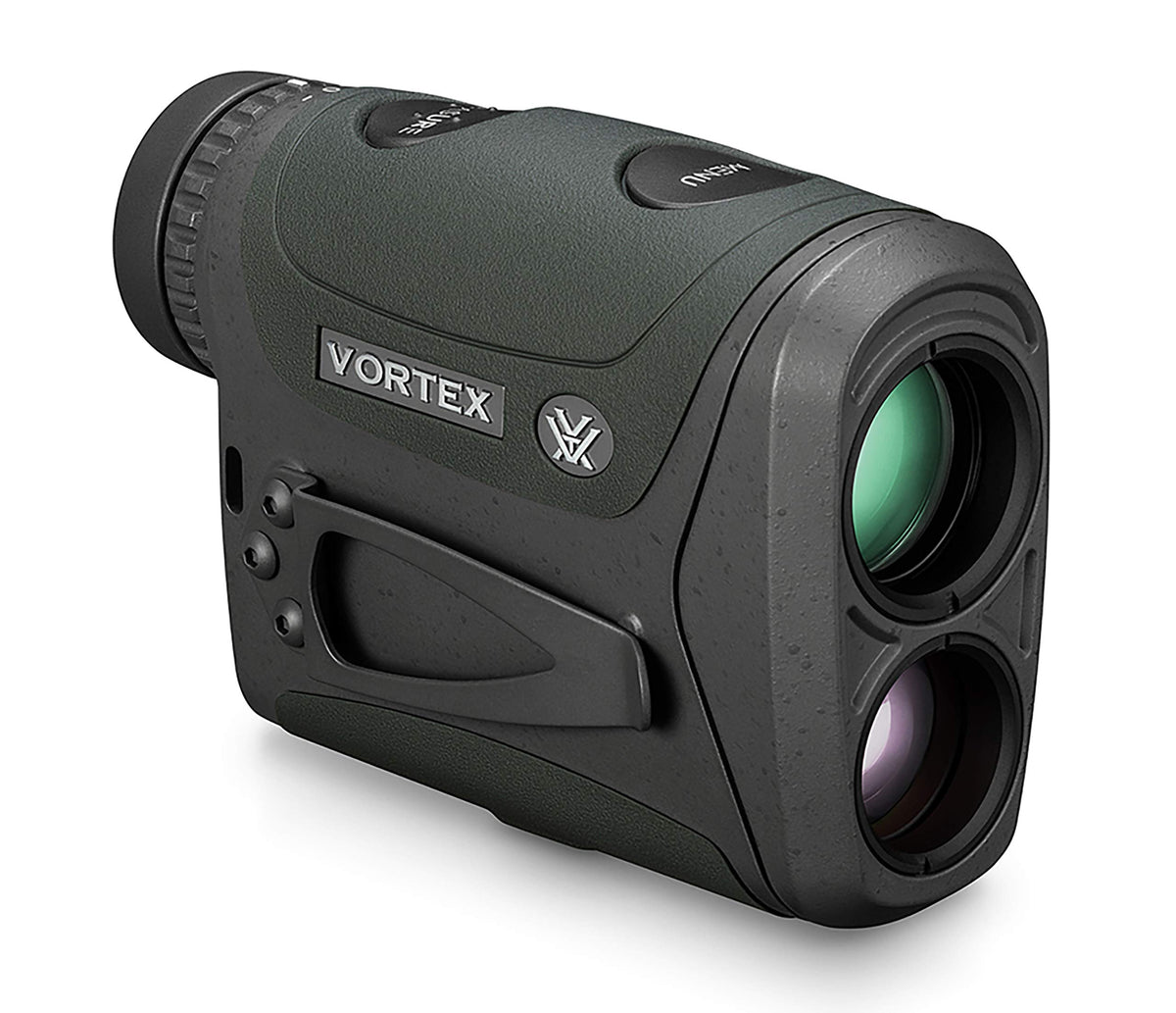 Vortex Razor HD 4000 rangefinder close-up shows rugged build for harsh conditions.