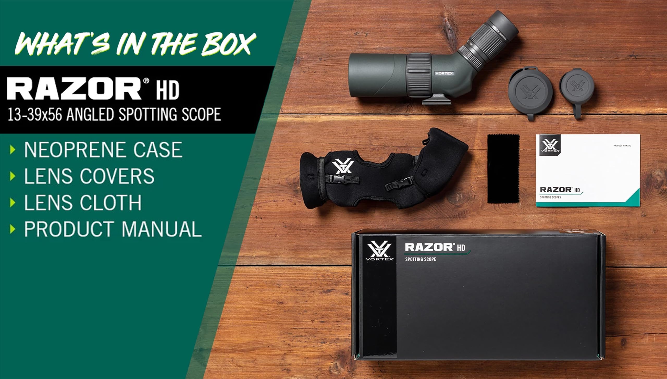 Vortex Razor HD rubber armor adds grip and rugged durability on hunts.