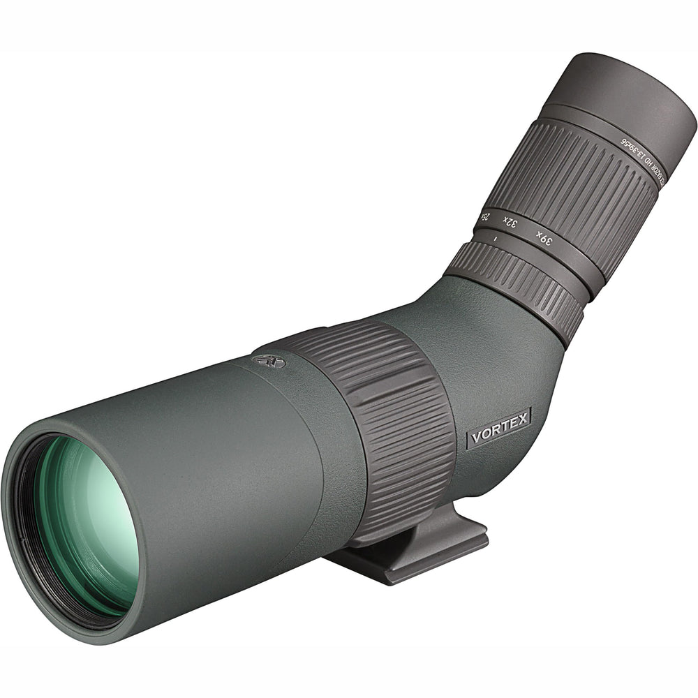 Vortex Razor HD angled eyepiece with twist up/down cup provides comfortable eye relief.