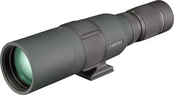 Vortex Razor HD eyepiece close-up shows adjustable eye relief for comfortable viewing.