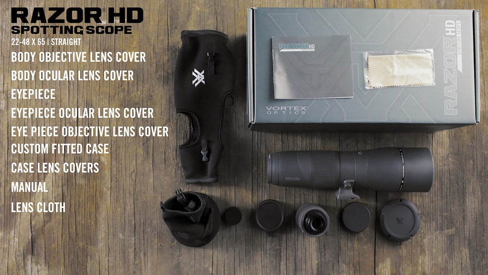 Vortex Razor HD rubber armor delivers durable performance in rough terrain.