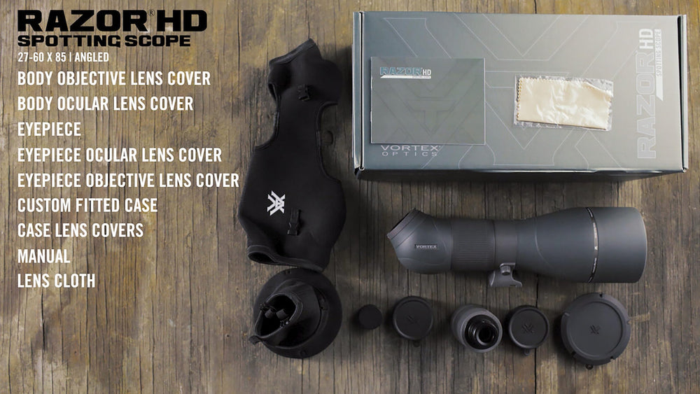 Vortex Razor HD rugged rubber armor protecting optics in rugged field use