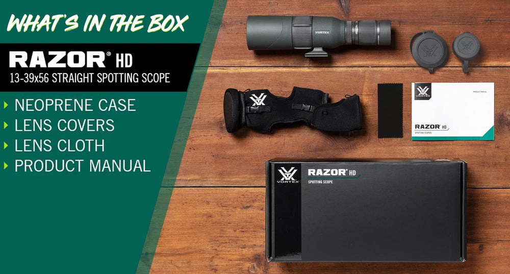 Vortex Razor HD lifetime VIP warranty adds peace of mind during hunts.