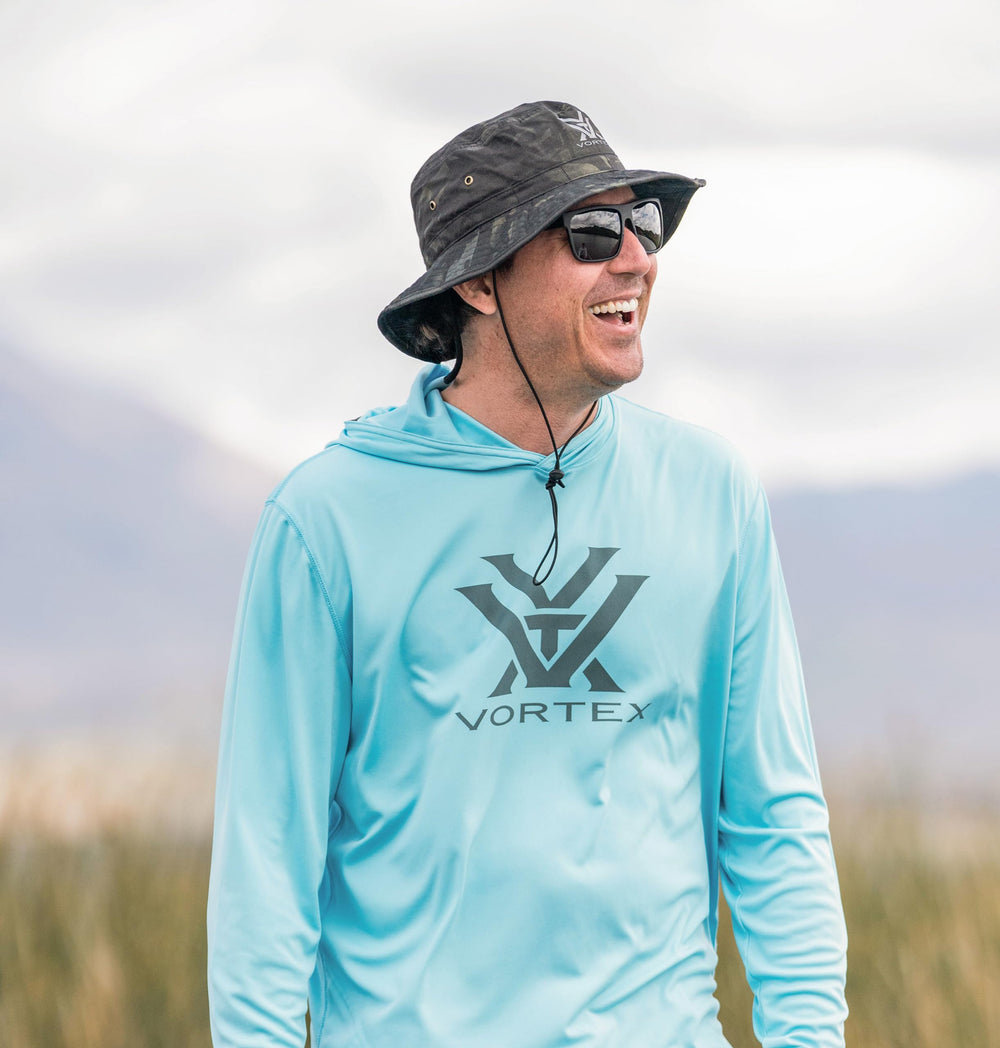 Vortex Shade Country Bucket Hat lightweight design, ideal for hiking and camping.