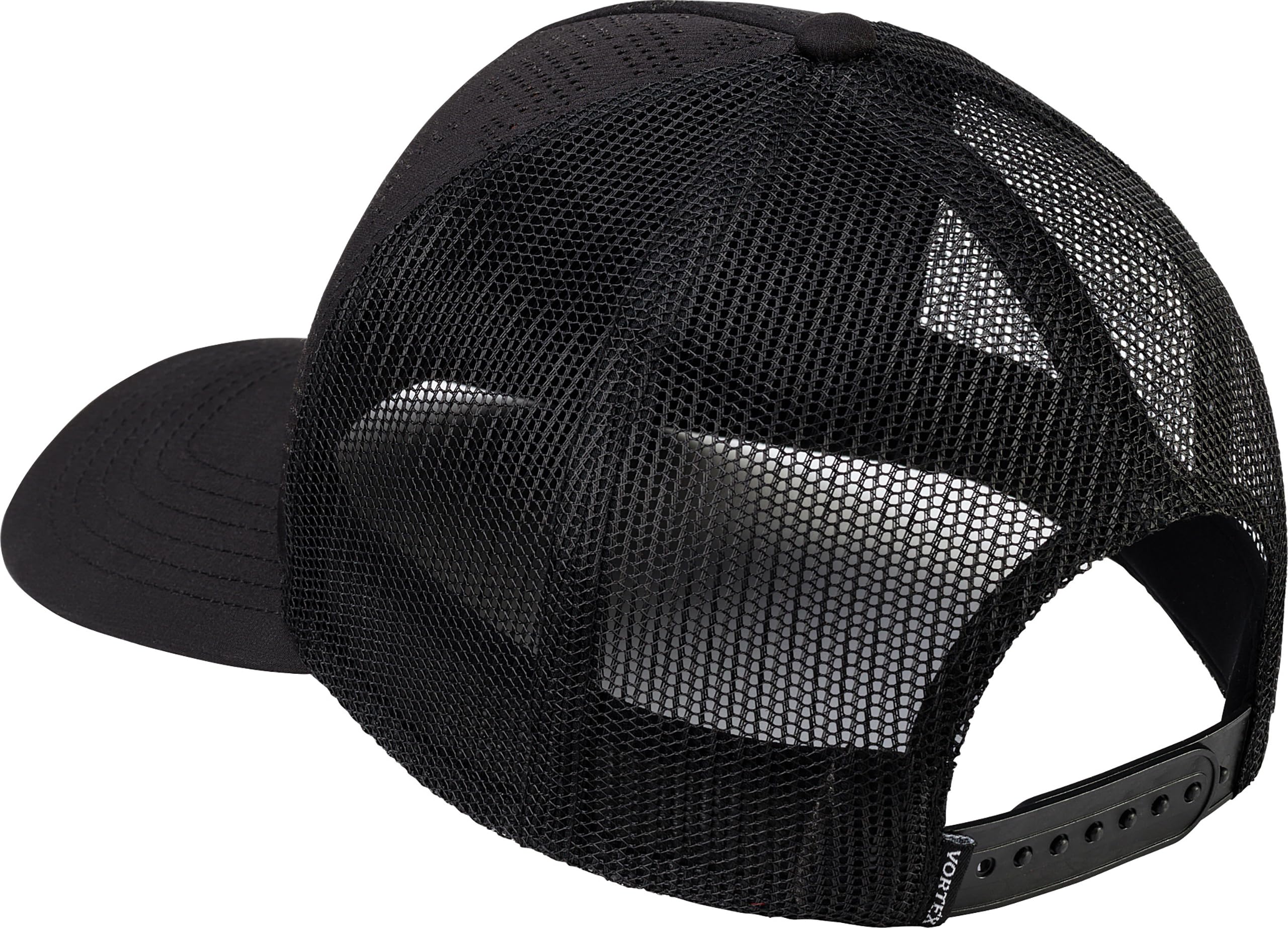 Perforated front panel provides breathable comfort during activity.