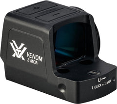 Vortex Venom aspherical lens delivering clear sight picture and rapid target acquisition.