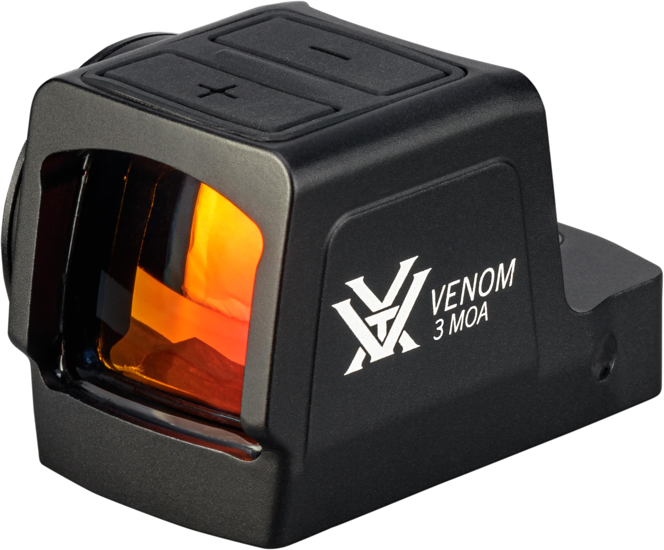 Vortex Venom enclosed micro red dot sight mounted on rifle for fast target acquisition.