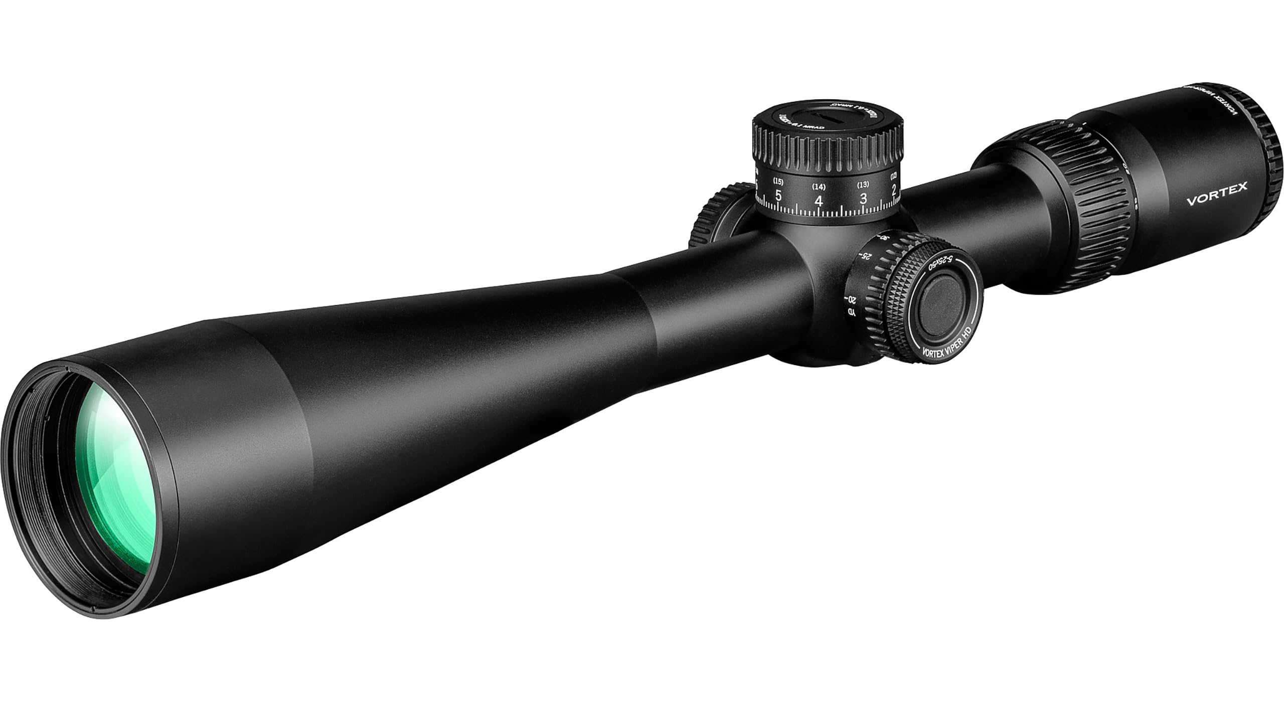 Vortex Viper HD 5-25x50 elevation knob with RevStop zero returns to zero reliably