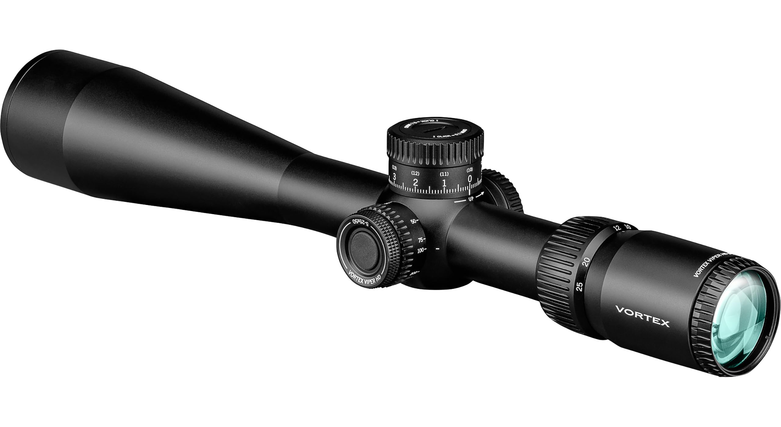 Vortex Viper HD 5-25x50 illuminated reticle improves visibility in dim light