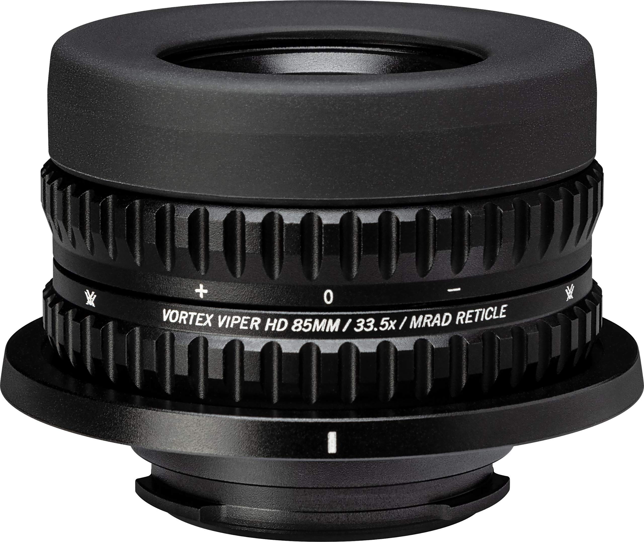 Vortex Viper HD 85mm MRAD reticle eyepiece enables precise range estimation