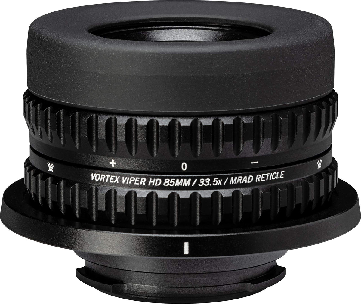 Vortex Viper HD 85mm MRAD reticle eyepiece enables precise range estimation