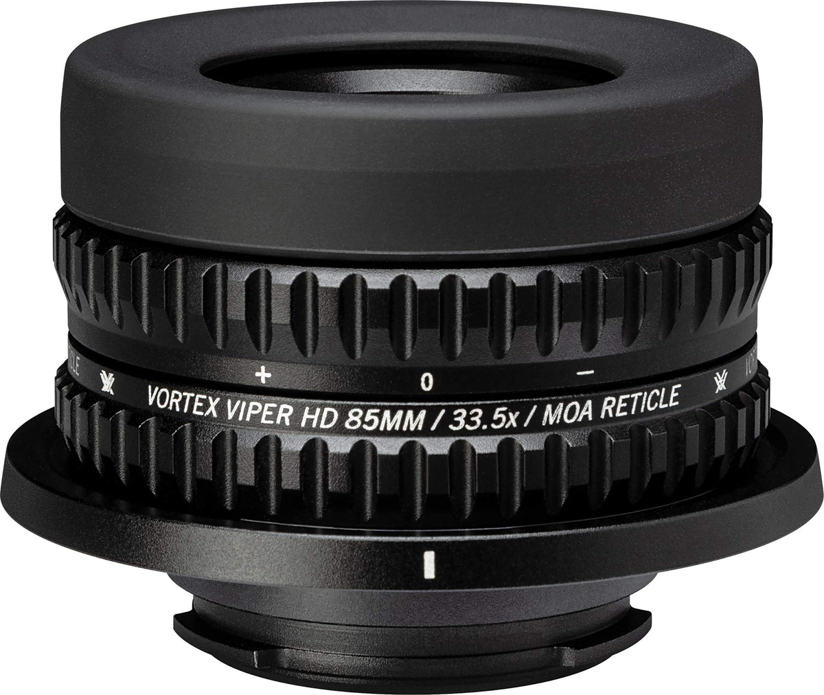 Vortex Viper HD 85mm reticle eyepieces front view for precise range measurement