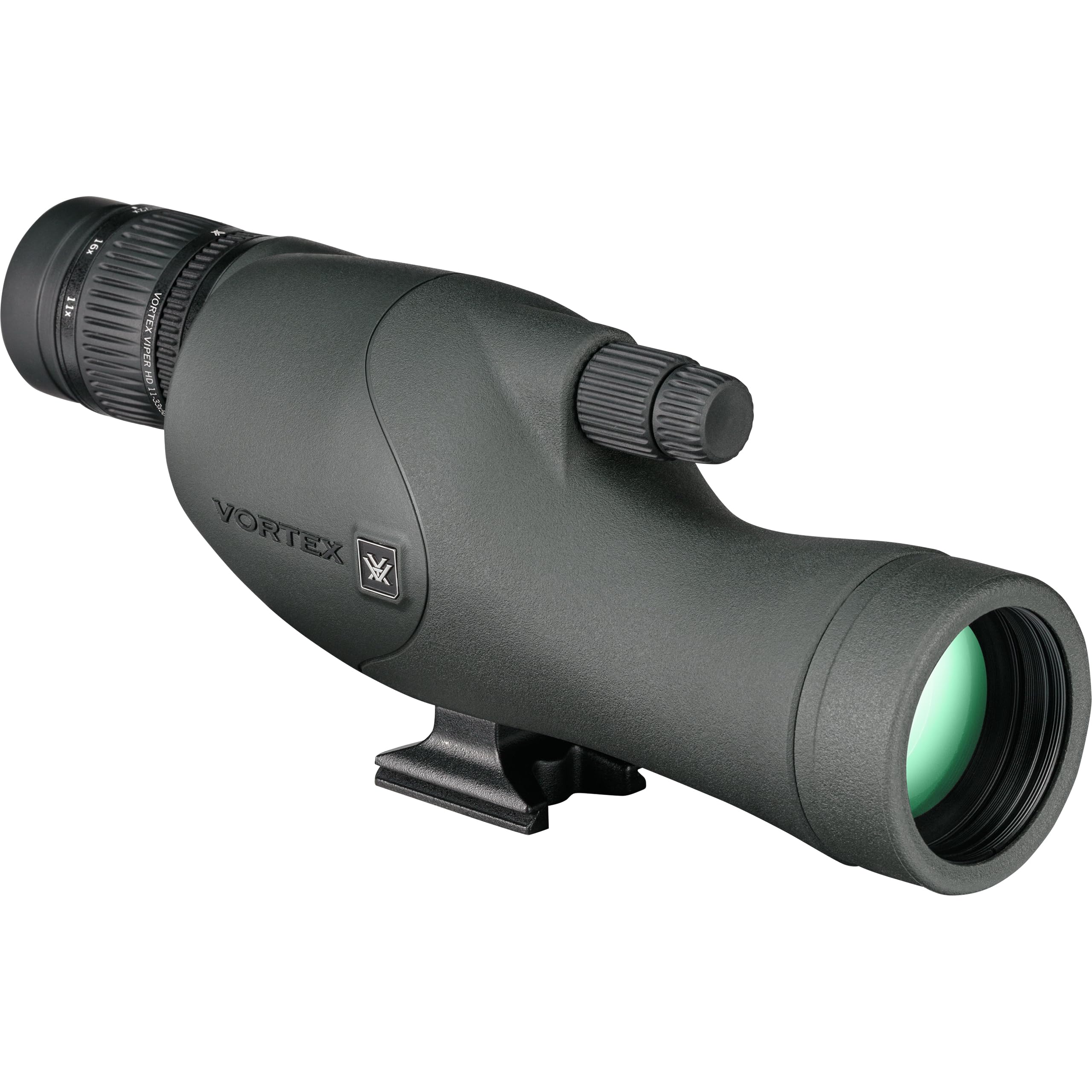Vortex Viper HD spotting scope front view showing rugged grip for field viewing