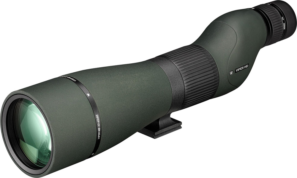 HD focus knob on Vortex Viper HD spotting scope enabling precise target tracking.