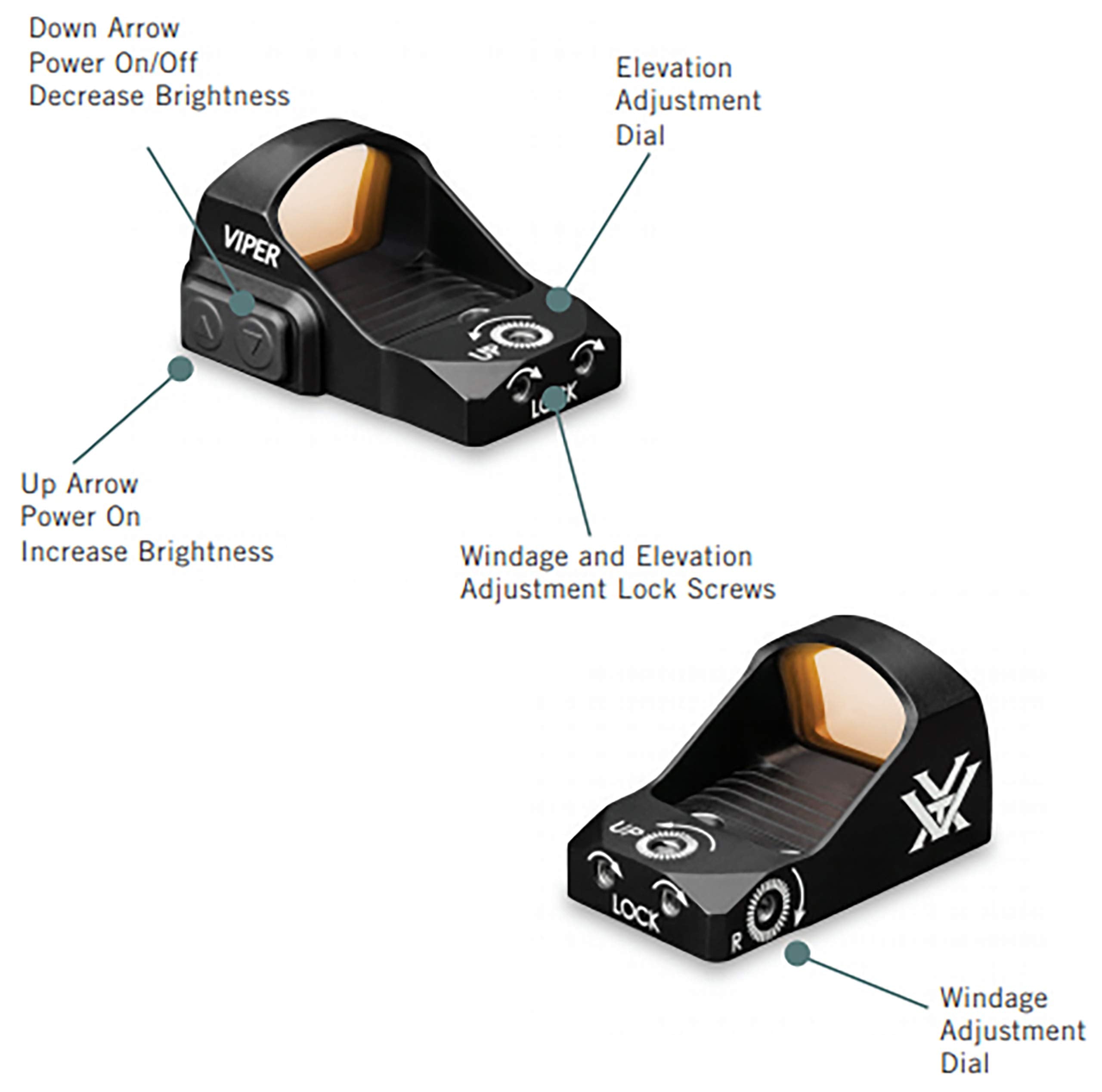 Vortex Viper Red Dot Sight illuminated dot aids rapid sight picture