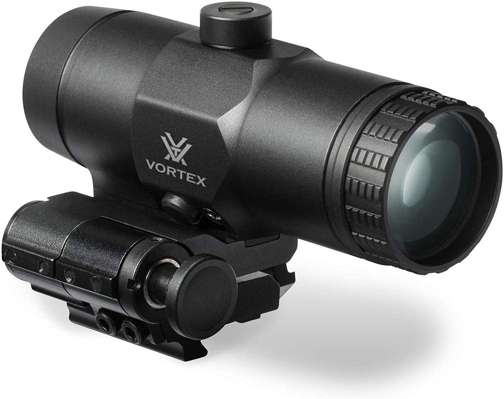 Vortex VMX-3T magnifier 3x enhances target acquisition at range.