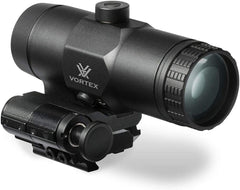 Vortex VMX-3T magnifier 3x enhances target acquisition at range.