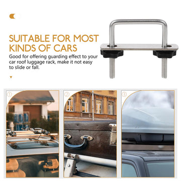 Bundles gear like tents or sleeping bags securely with these clamps.