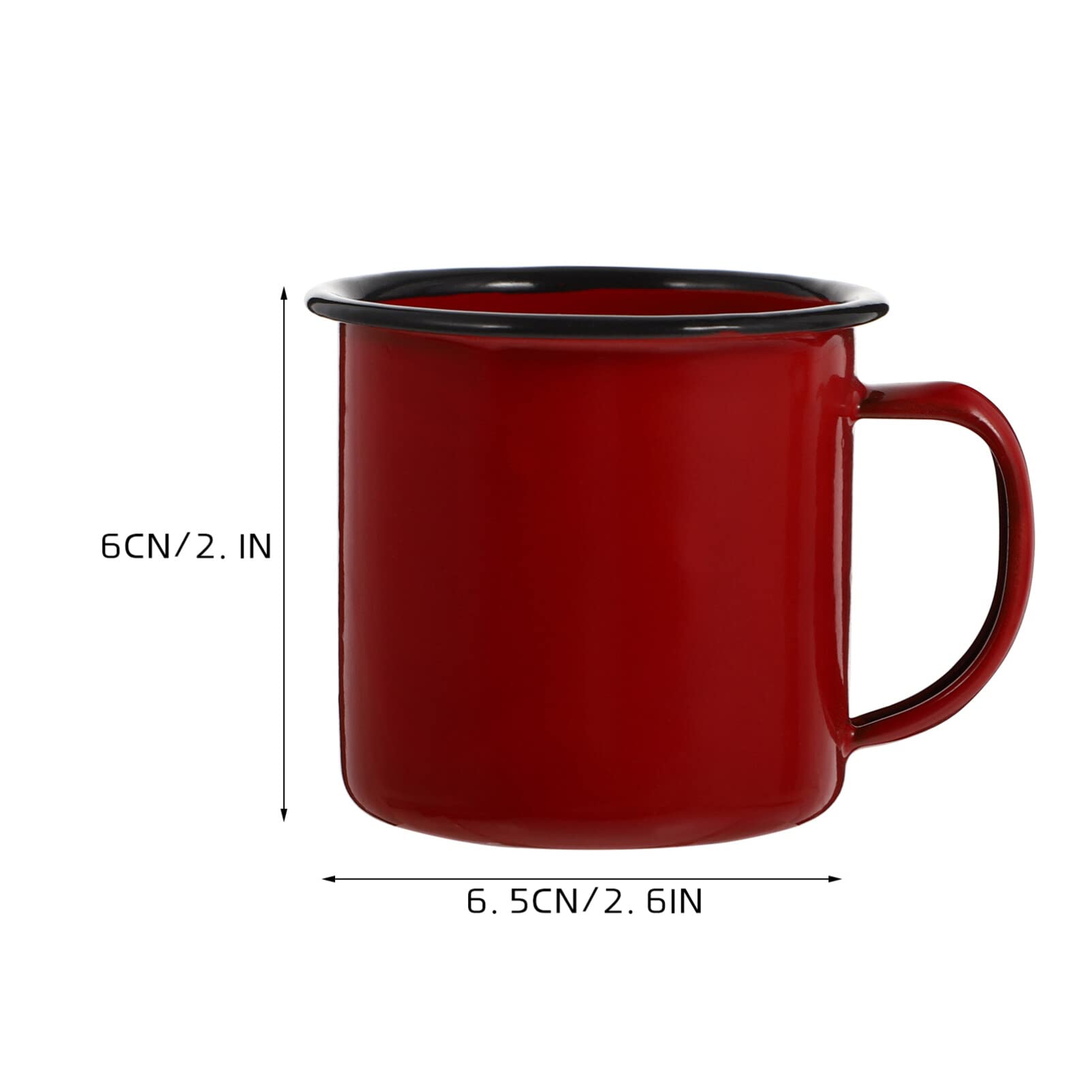 Durable steel core of the VOSAREA enamel mug for everyday use