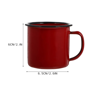 Durable steel core of the VOSAREA enamel mug for everyday use