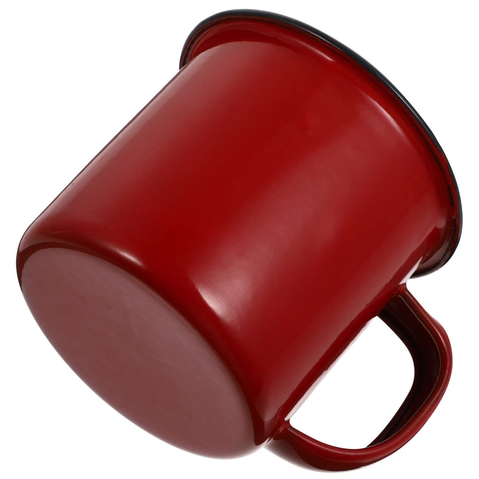 VOSAREA enamel mug vintage design in a rustic setup