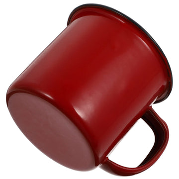 VOSAREA enamel mug vintage design in a rustic setup
